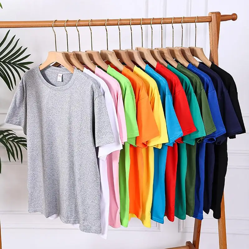 100% Cotton New Summer Kids T Shirt Solid T Shirt Mens Oversized Five Half Short Sleeve Casual Cotton Mens Streetwear Top Tees - Image 4