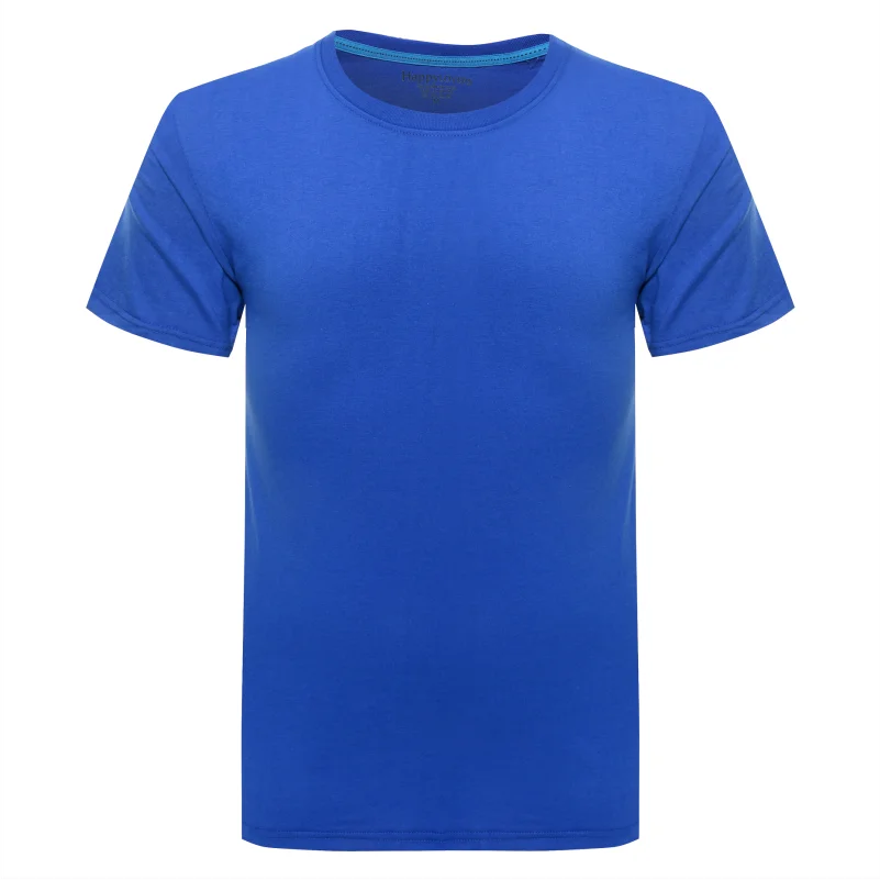100% Cotton Short Sleeve T-shirt Summer Men's Solid Color Versatile Comfortable Top Custom Printed Embroidery LOGO NSLP - Image 5