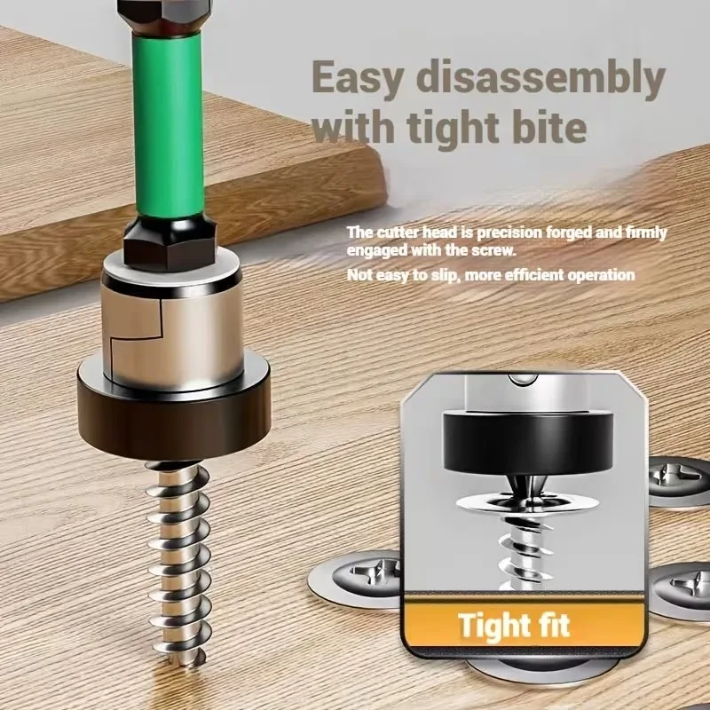 10/1x Magnetic Positioning Screwdriver Bits Hex Shank S2 Drywall Screw Bits for Batch Head Drilling Tools Gypsum Board Locating - Image 2