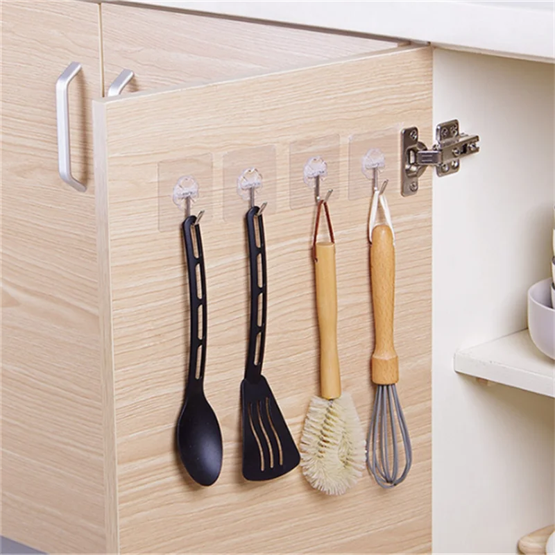 10/20 Pcs Hooks Transparent Strong Self Adhesive Door Wall Hangers Hooks Suction Heavy Load Rack Cup Sucker for Kitchen Bathroom - Image 3