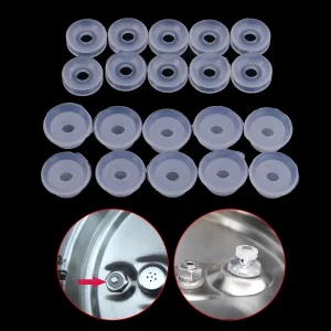 10Pcs Electrical Power Pressure Cooker Valve Parts Float Sealer Seal Rings Kitchen Safe Food Grade Silicone Ring