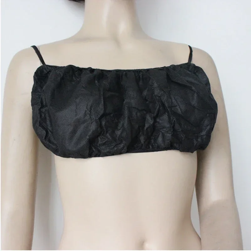 10pcs Womens Disposable Bras Individually Non-woven Fabric Tops Lightweight Spa Salon Top Garment Underwear for Sunless Tanning - Image 4