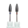 1/2Pcs Professional Black Ceramic Bullet Nail Drill Bit – Low Heat, Smooth Gel & Acrylic Removal Nail Drill Accessory