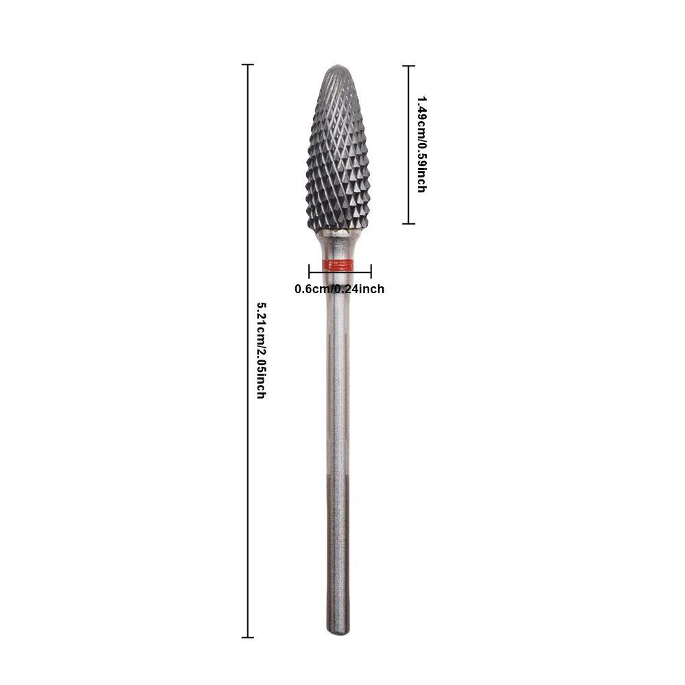 1/2Pcs Professional Black Ceramic Bullet Nail Drill Bit – Low Heat, Smooth Gel & Acrylic Removal Nail Drill Accessory - Image 6