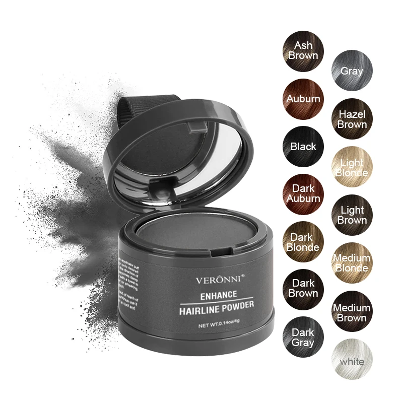 14 Color Hair Line Powder Black Root Up Natural Instant Waterproof Hairline Shadow Concealer Coverage Paint Repair Fill In Hair - Image 2