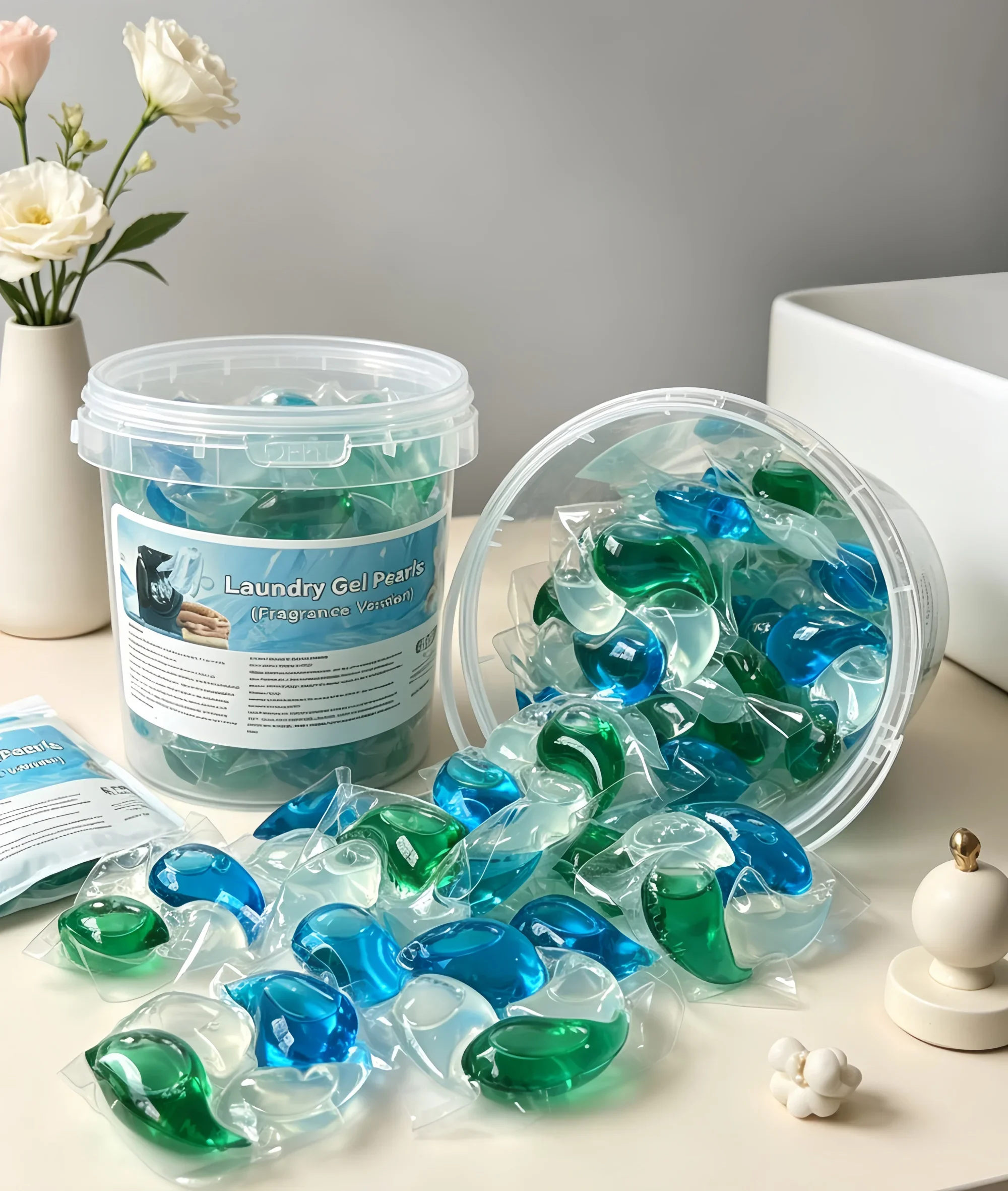 15g 4-Chamber Laundry Pods 10/30 Pack, Fast Dissolve Scented Detergent Beads For All Fabrics & Activewear - Image 2