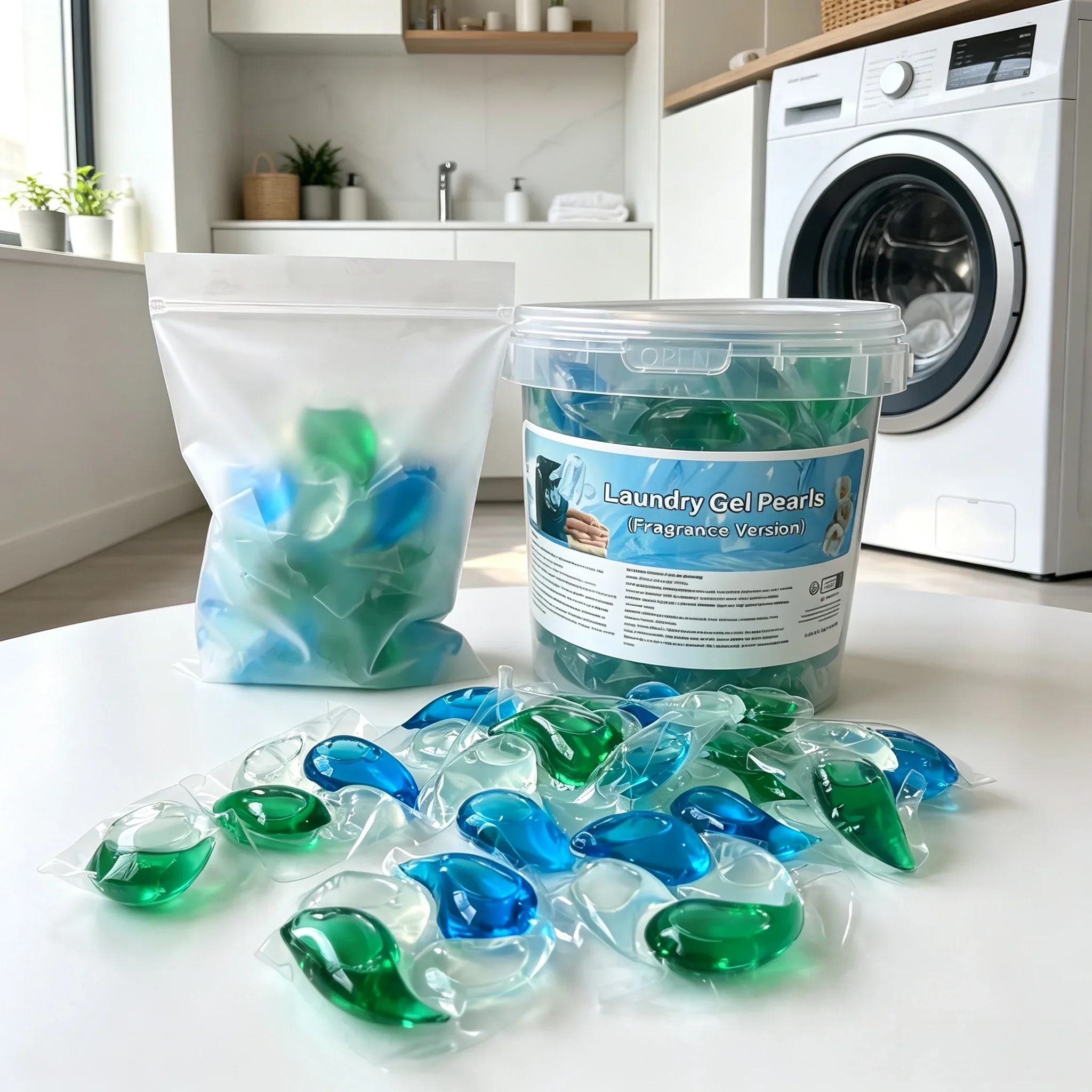 15g 4-Chamber Laundry Pods 10/30 Pack, Fast Dissolve Scented Detergent Beads For All Fabrics & Activewear - Image 4