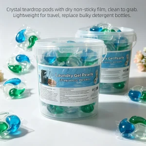 15g 4-Chamber Laundry Pods 10/30 Pack, Fast Dissolve Scented Detergent Beads For All Fabrics & Activewear