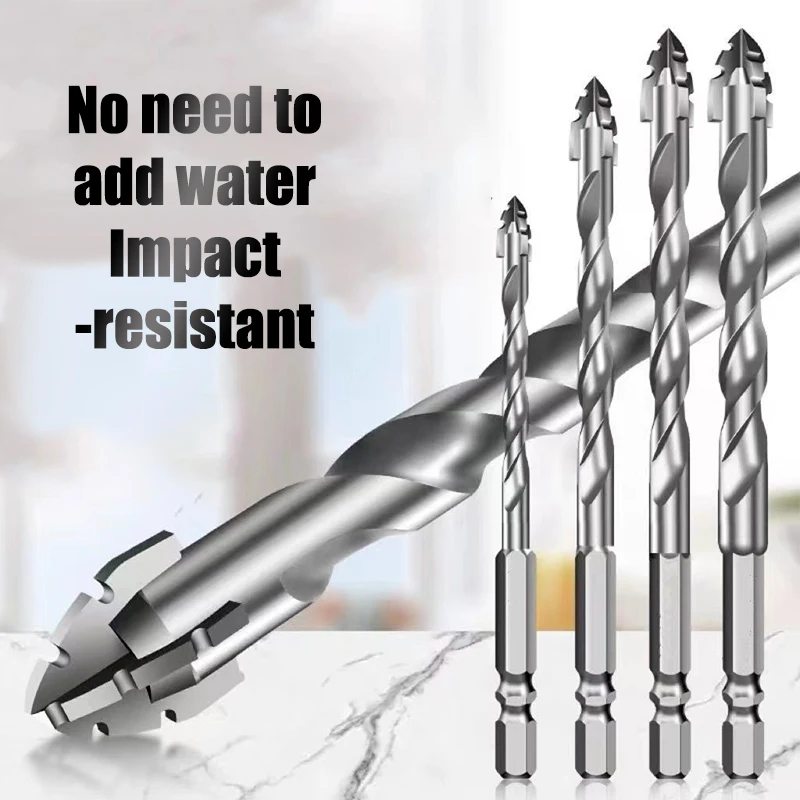 *1/7Pcs Tungsten Steel Serrated Drilling Bits For Ceramic Plastic Tile Ceramic Glass Concrete Eccentric Drill Tool Part - Image 3