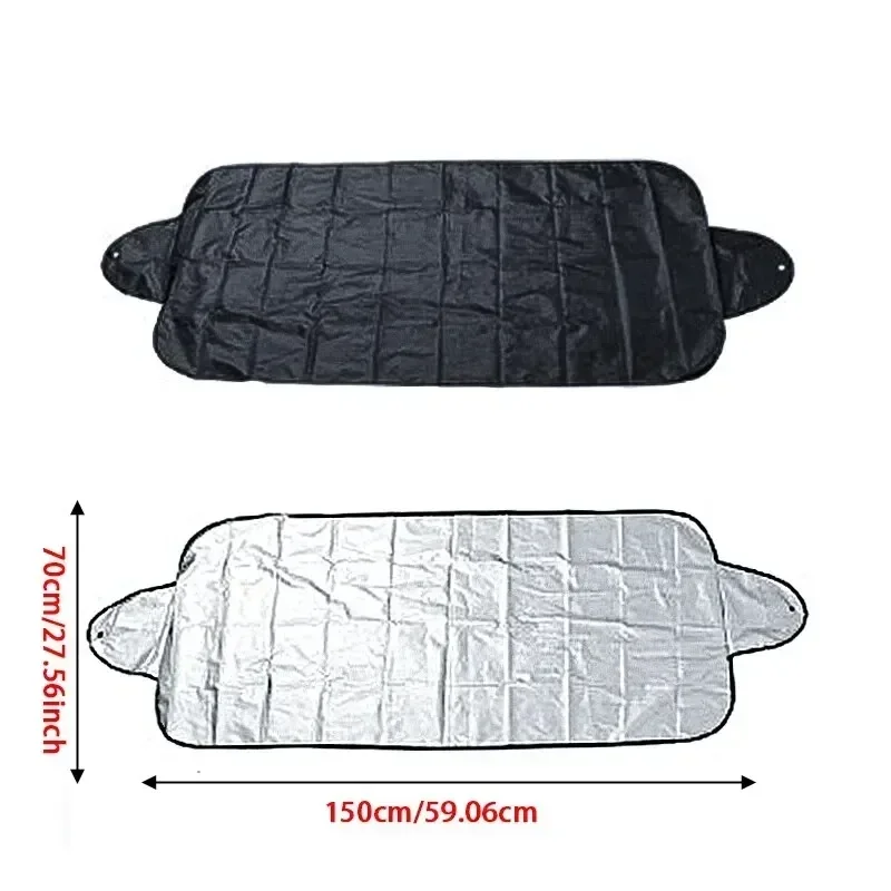 1PC Car Exterior Protection Snow Blocked Car Covers Snow Ice Protector Visor Sun Shade Front Rear Windshield Cover Block Shields