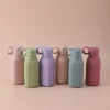 1PCS Baby Silicone Sports Cup Liquid Feeding Baby Tableware Portable Baby Water Bottles Flip Lid Cup Kids Leakproof Sippy Cup