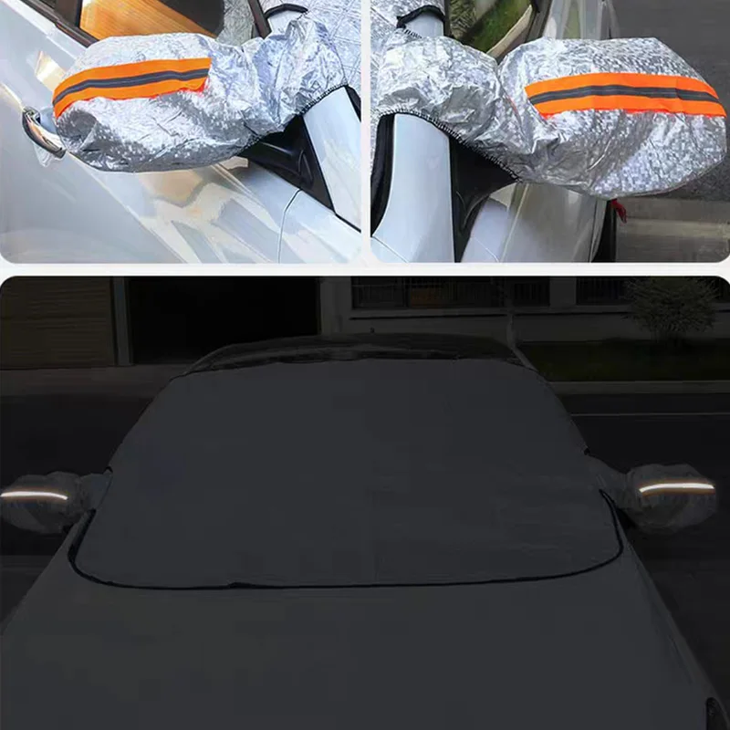 1Pc Brand New Car Windshield Snow Anti-UV Shield for Winter Car Cover Front Window Anti Ice Frost Outdoor Car Protection Cover - Image 5