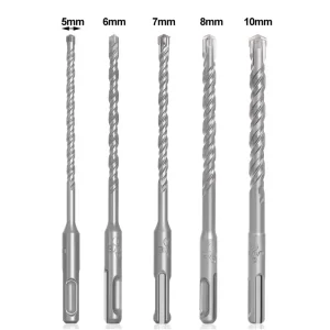 1Pcs 5/6/7/8/10/12mm Concrete SDS Plus Drill Bit 110mm 160mm 4 Cutters Impact Drills Round Shank Cross Tips Hand Power Tool