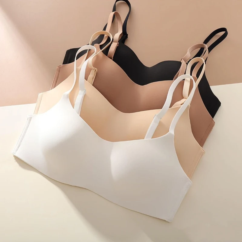 1pcs Seamless Bras Women Underwear Small Chests Gathered Push Up Bralette Lingerie - Image 2