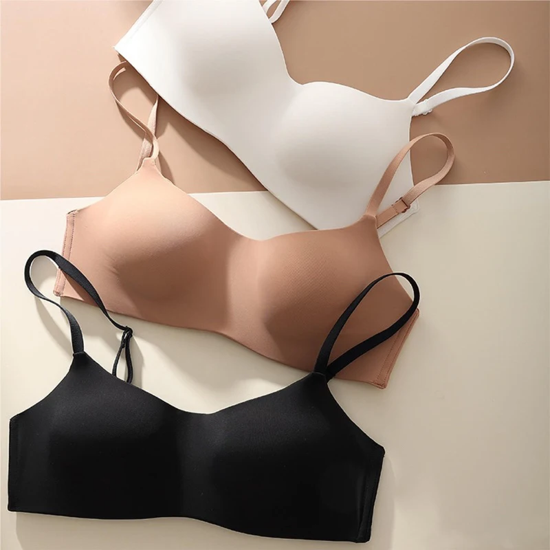 1pcs Seamless Bras Women Underwear Small Chests Gathered Push Up Bralette Lingerie - Image 3