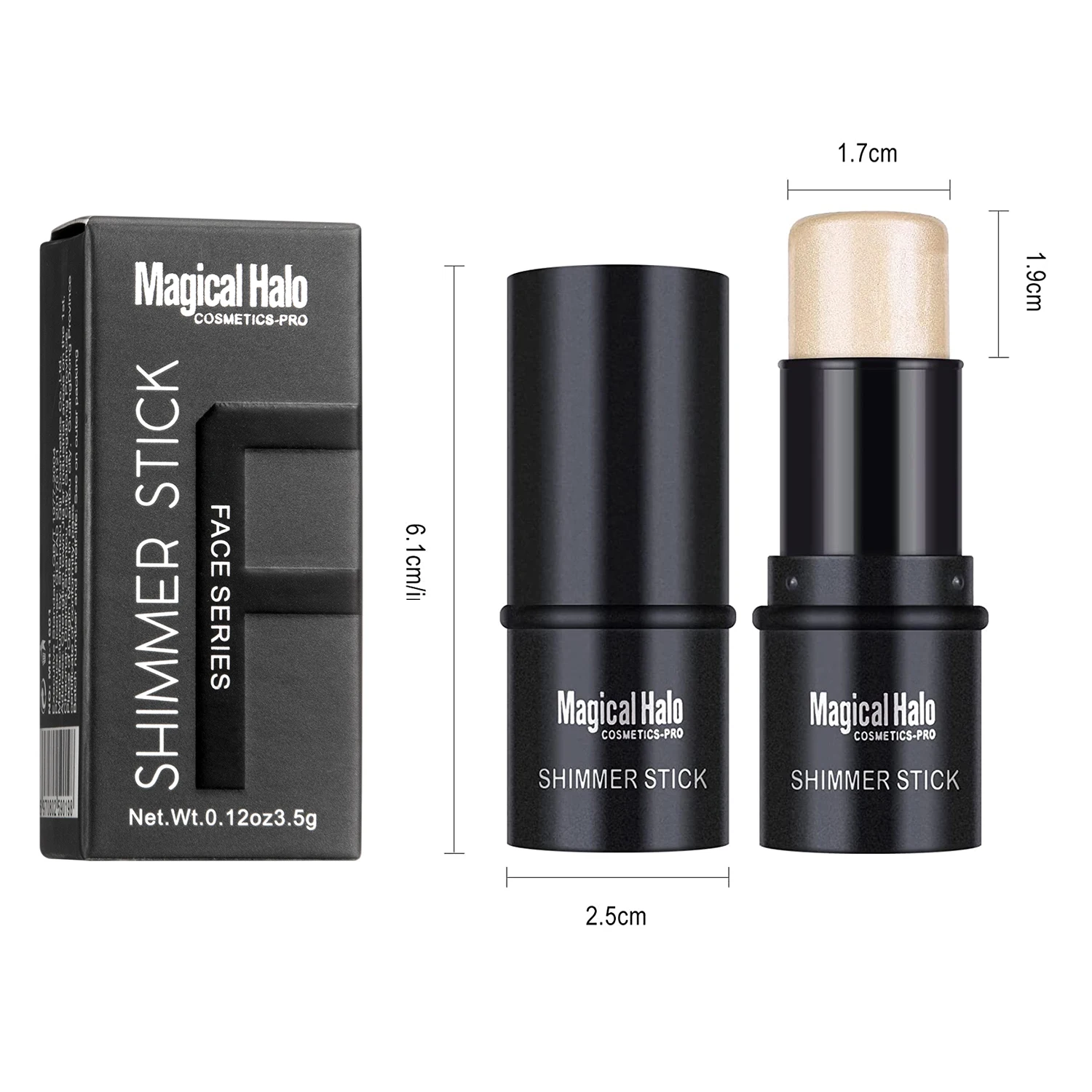 2 Colors Highlight For Face Cosmetic Face Brighten Highlighter Stick Face Contour Bronzer Shimmer Illuminator Stick Makeup Tools - Image 6