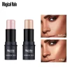 2 Colors Highlighter For Face Makeup Brighten Highlighter Stick Face Contour Bronzer Shimmer Illuminator Stick Cosmetic Tools