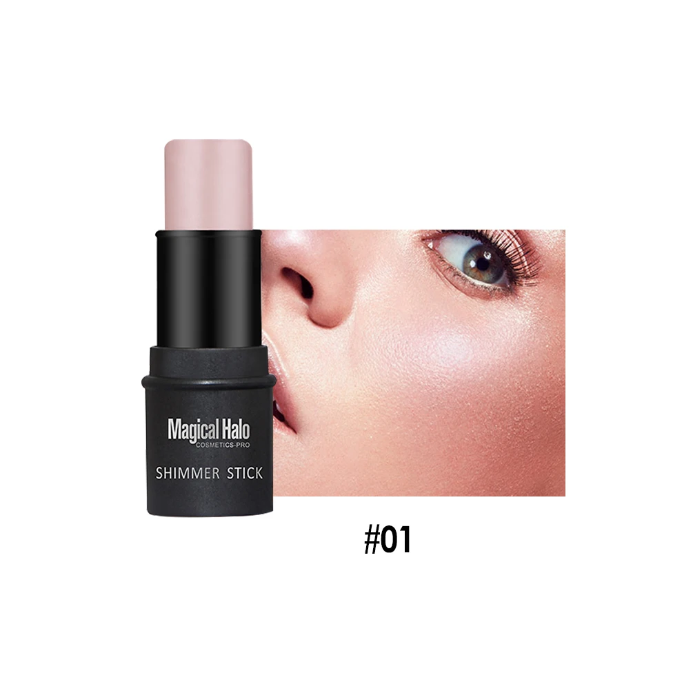 2 Colors Highlighter For Face Makeup Brighten Highlighter Stick Face Contour Bronzer Shimmer Illuminator Stick Cosmetic Tools - Image 3