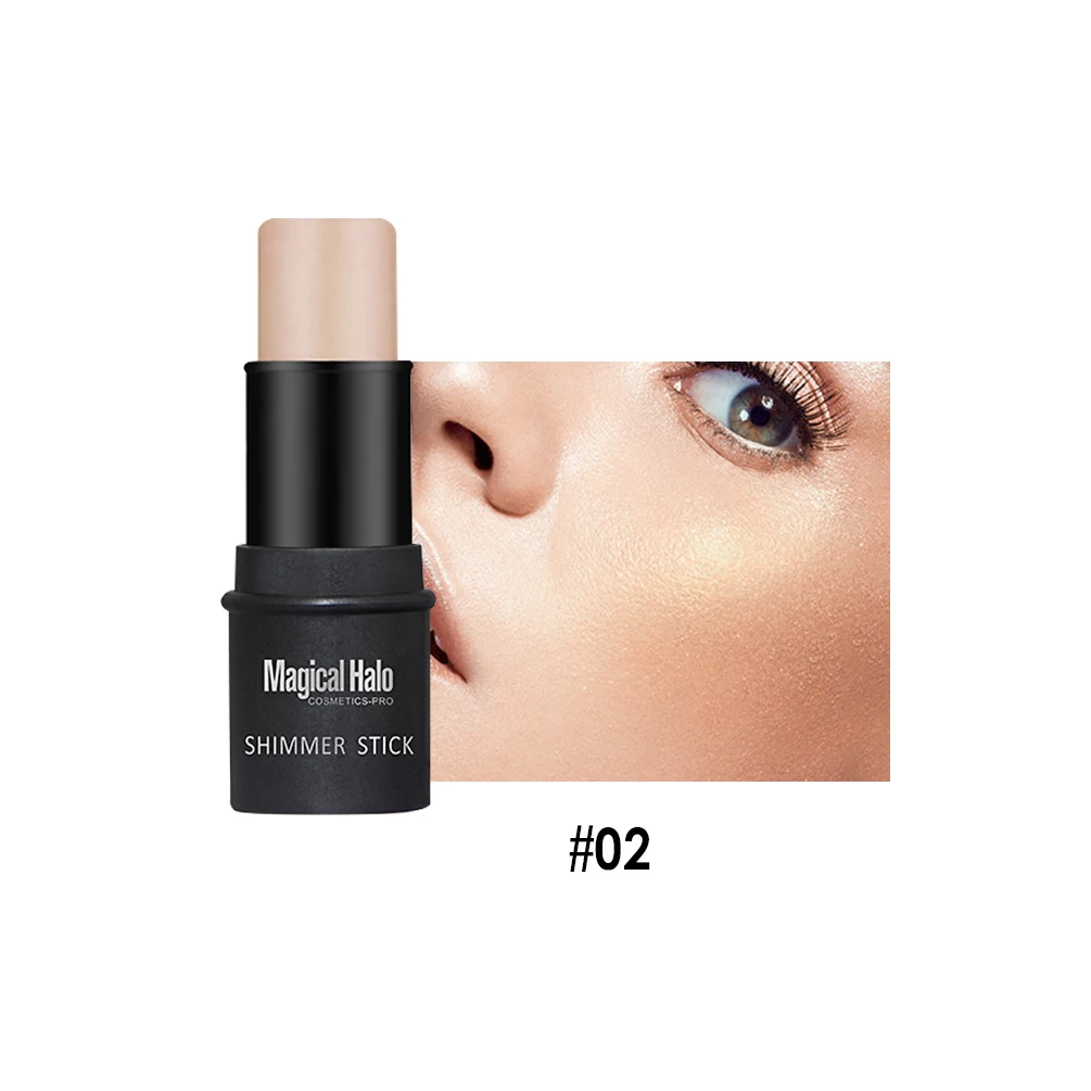 2 Colors Highlighter For Face Makeup Brighten Highlighter Stick Face Contour Bronzer Shimmer Illuminator Stick Cosmetic Tools - Image 4