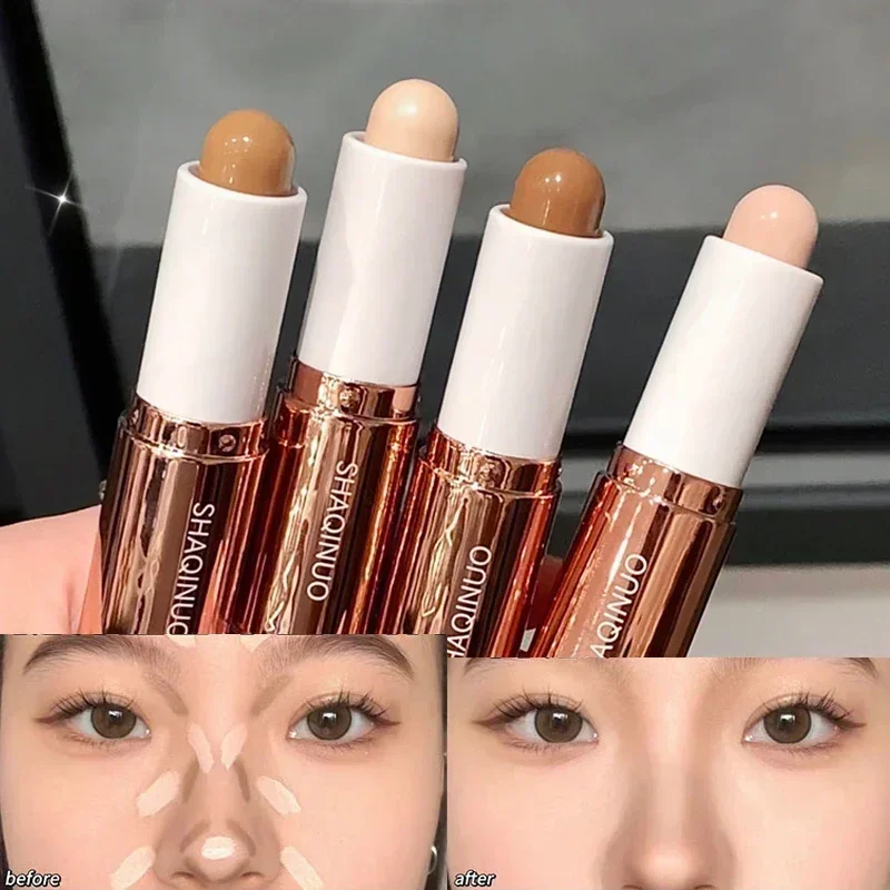 2 in 1 Dual Head Highlighting&Bronzer Stick Face Brightening Shaping Concealer Pencil Corrector Nose Shadow Contouring Cosmetics - Image 2