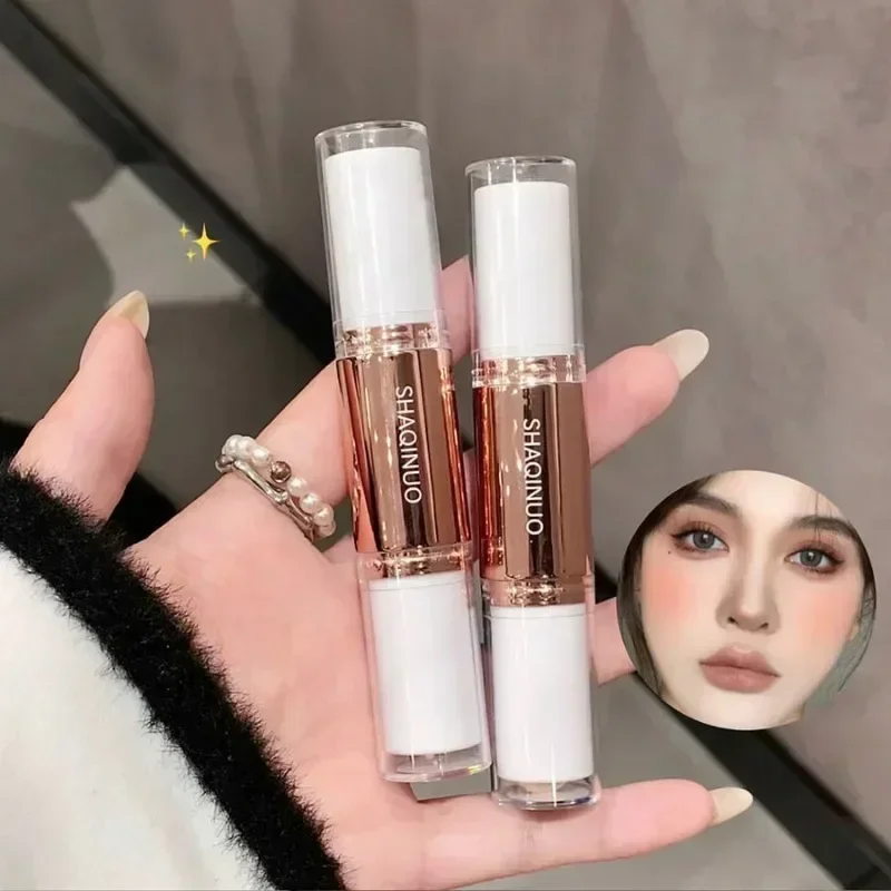 2 in 1 Dual Head Highlighting&Bronzer Stick Face Brightening Shaping Concealer Pencil Corrector Nose Shadow Contouring Cosmetics - Image 6