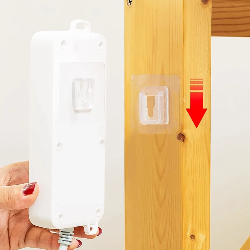 20/10Pcs Double Sided Adhesive Wall Hooks Waterproof Transparent Suction Cup Storage Hook For Kitchen Bathroom Organizer Holders - Image 2