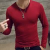 2025 New Tennis T Shirts Men Long Sleeve T-Shirt Sportswear Fitness T Shirts For Men Slim Fit T Shirts Designer Solid Tees Tops