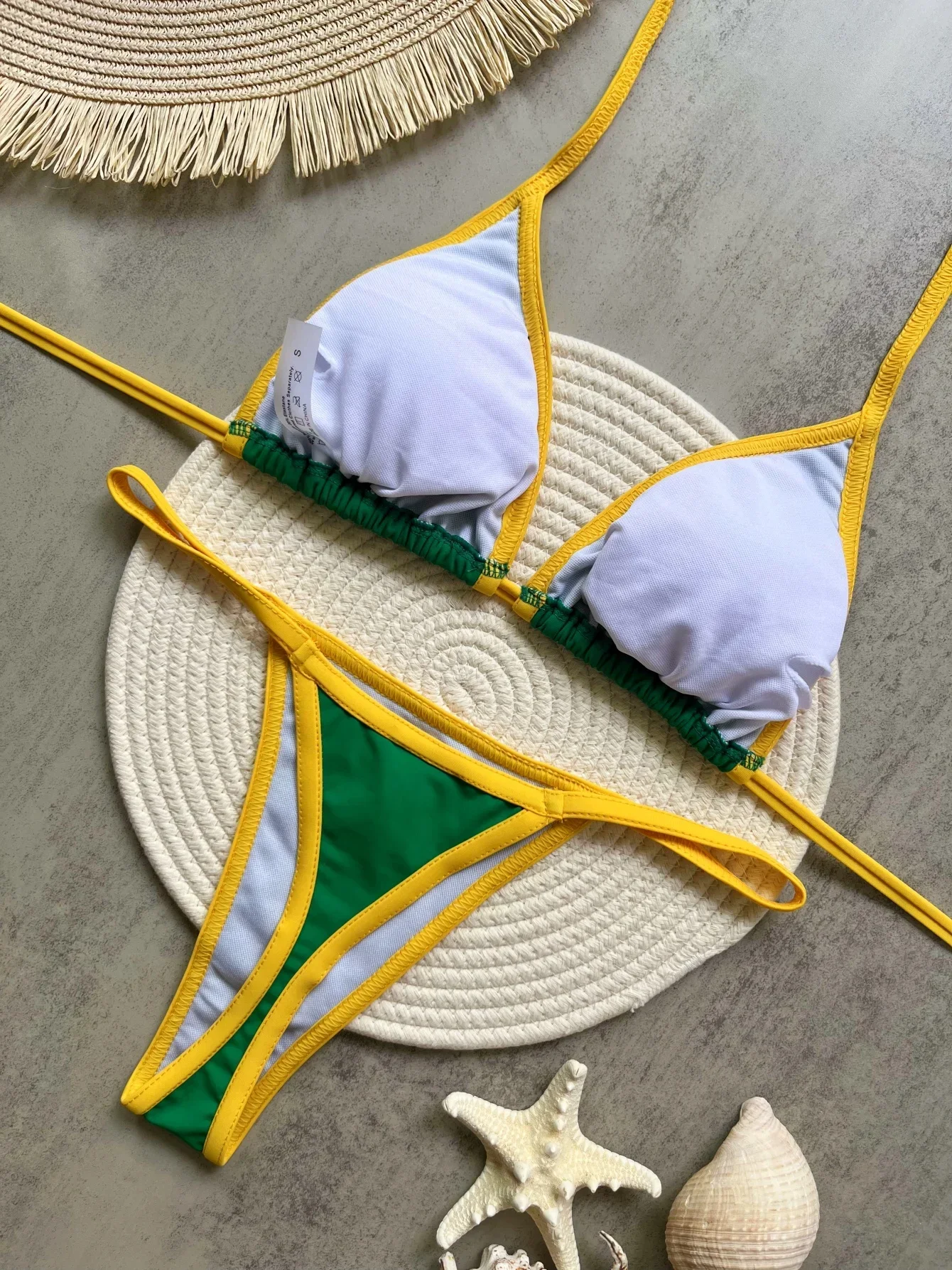 2026 Short Women's Summer Set Underwear Beach Sexy Clothing Y2K Women's Set Brazilian Embroidery - Image 4