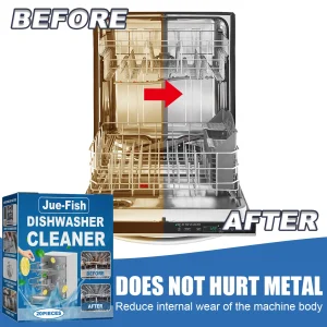 20/40/60PCS Dishwasher Cleaner Tablets - Deep Clean & Deodorize for Built-in/Desktop Dishwashers - Remove Grease Limescale