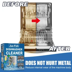 20PCS Dishwasher Cleaner Strong Oil Stain Odor Removal Descaling Detergent Tablets Kitchen Deep Cleaning Tools Washing Machi