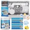 20pcs Dishwasher Cleaning Tablets Stubborn Dirt Oil Stains Peculiar Smells Removal Deodorizer Cleaner Household Kitchen Supplies