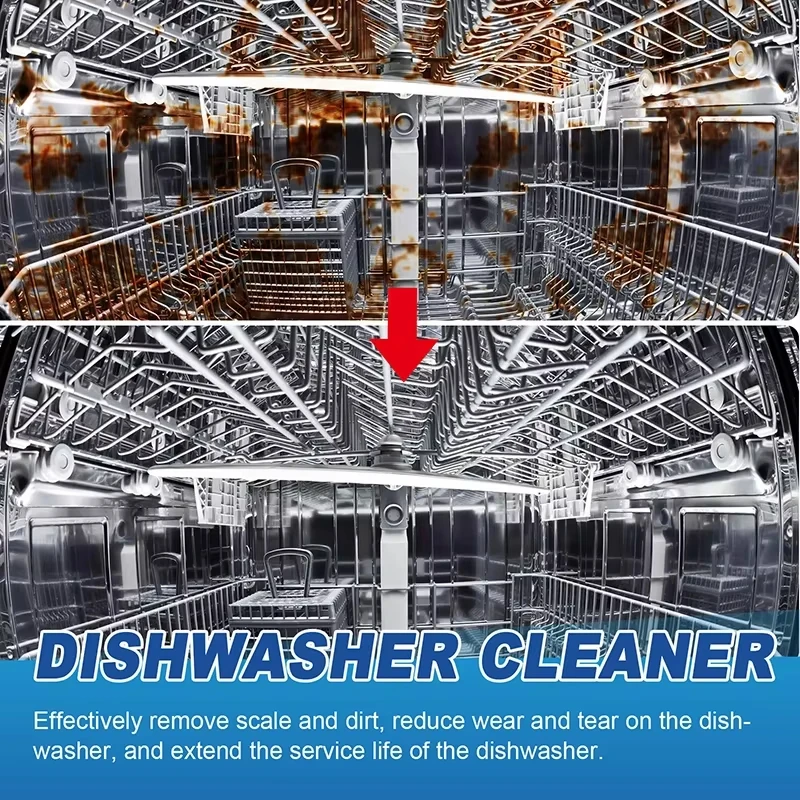 20pcs Dishwasher Cleaning Tablets Stubborn Dirt Oil Stains Peculiar Smells Removal Deodorizer Cleaner Household Kitchen Supplies - Image 3