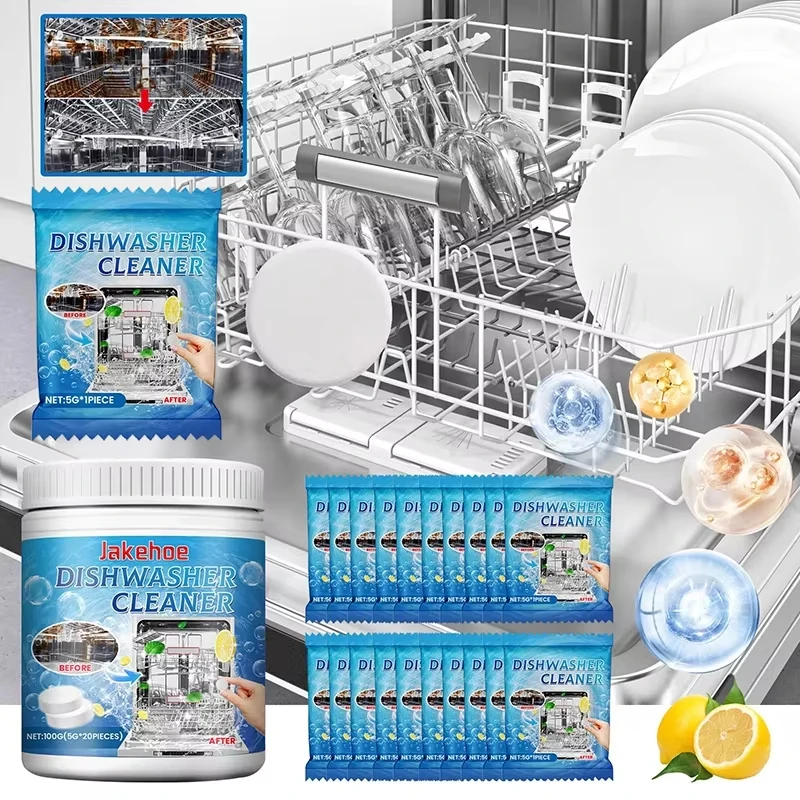 20pcs Dishwasher Cleaning Tablets Stubborn Dirt Oil Stains Peculiar Smells Removal Deodorizer Cleaner Household Kitchen Supplies - Image 6