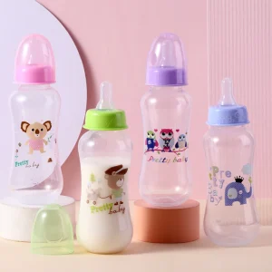 280ml baby bottle with handle, easy to clean, feeding accessory for children, suitable for various occasions