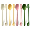 2/8Pcs Small Silicone Spoon High Temperature Resistant Jam Spoon Soup Spoon Mixing Spoon Salad Spoon Kitchen Accessories