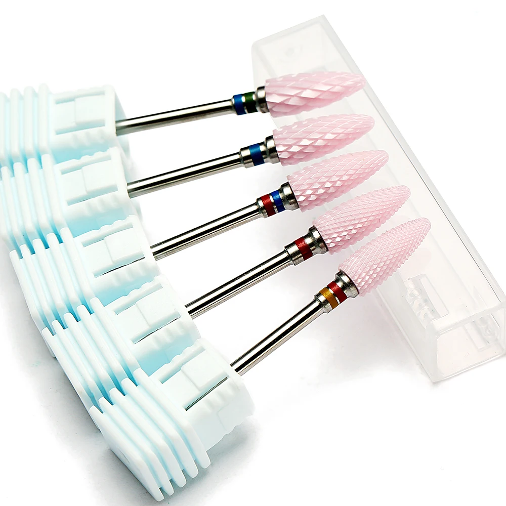 29 Type Nail Drill Bits For Electric Drill Manicure Machine Accessory Rainbow Tungsten Carbide Ceramic Milling Cutter Nail Files - Image 4