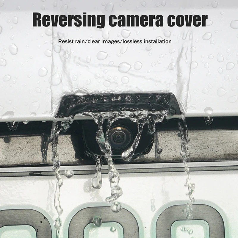 2Pcs Car Rear Camera Rain Cover Automobile Rear Camera Rain Shield Waterproof Protection Protector Car Accessories For Daily Dri