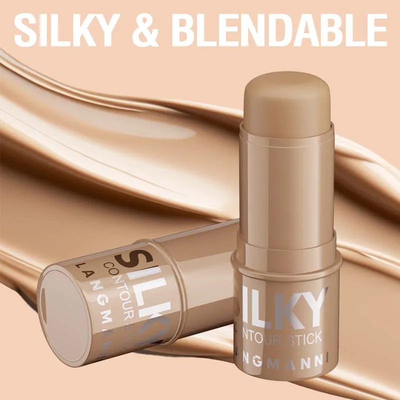3 Color Contour Stick Multi-functional Face Highlighter Cream Bronze Long-lasting Waterproof Contouring & Brightening Stick - Image 6