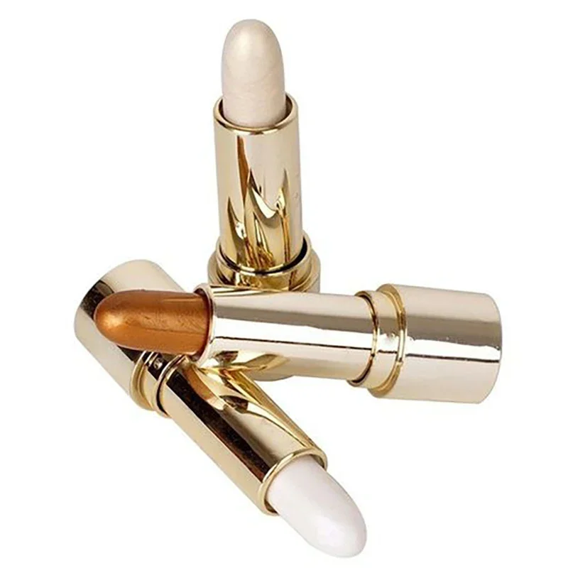 3 Colors 3D Face Brighten Highlighter Bar Cosmetic Face Contour Bronzer Shimmer Highlighter Stick Concealer Cream Makeup Tool - Image 6