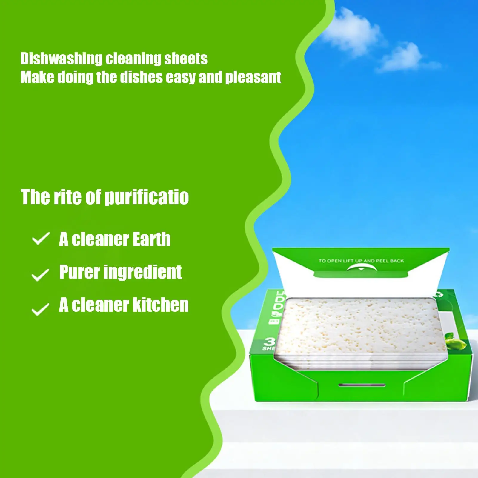 30 pcs Dishwasher Detergent Sheets Oil Stain Dissolving Grease Remover Cleaning Tablets For Kitchen Tableware Bowls Chopsticks - Image 2