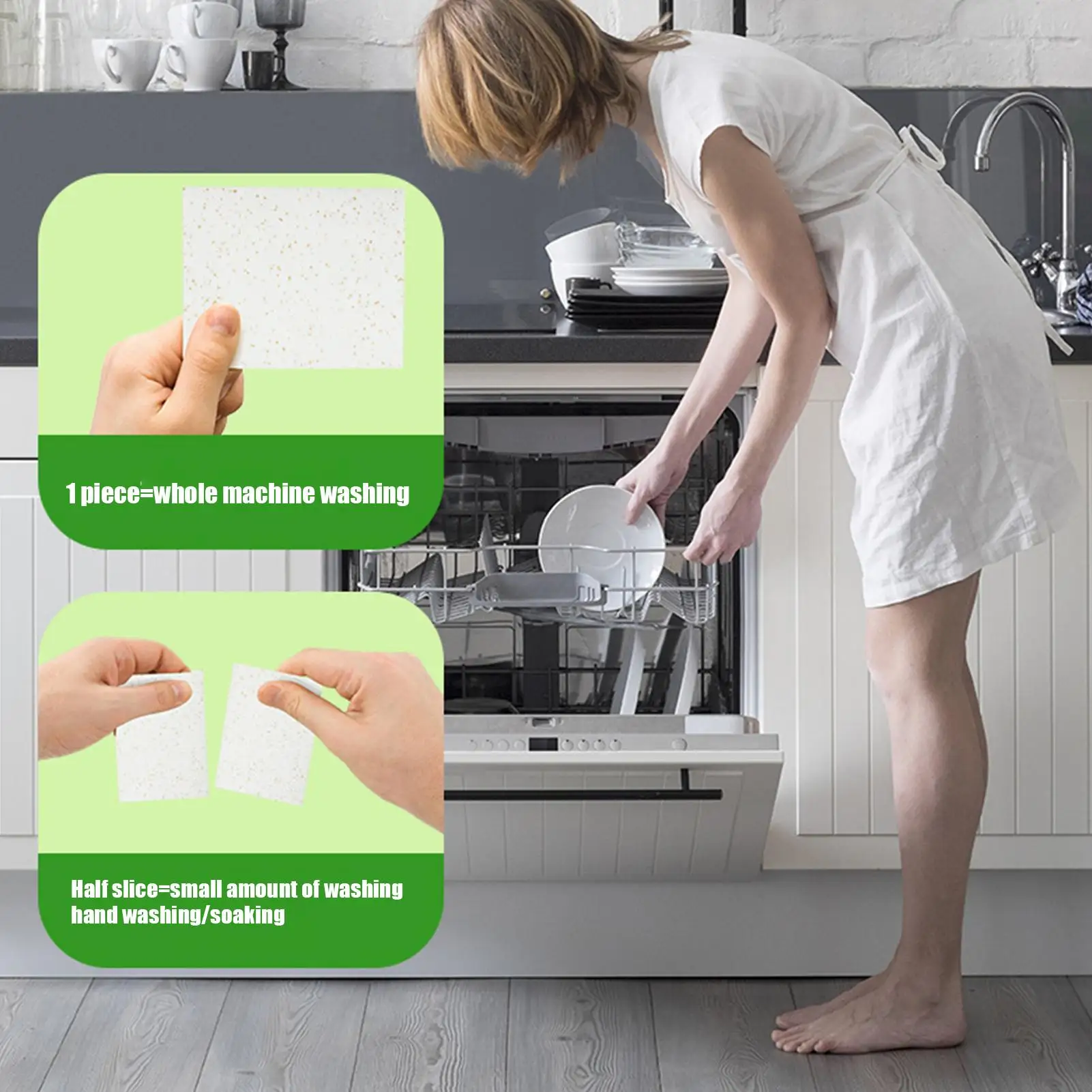 30 pcs Dishwasher Detergent Sheets Oil Stain Dissolving Grease Remover Cleaning Tablets For Kitchen Tableware Bowls Chopsticks - Image 5