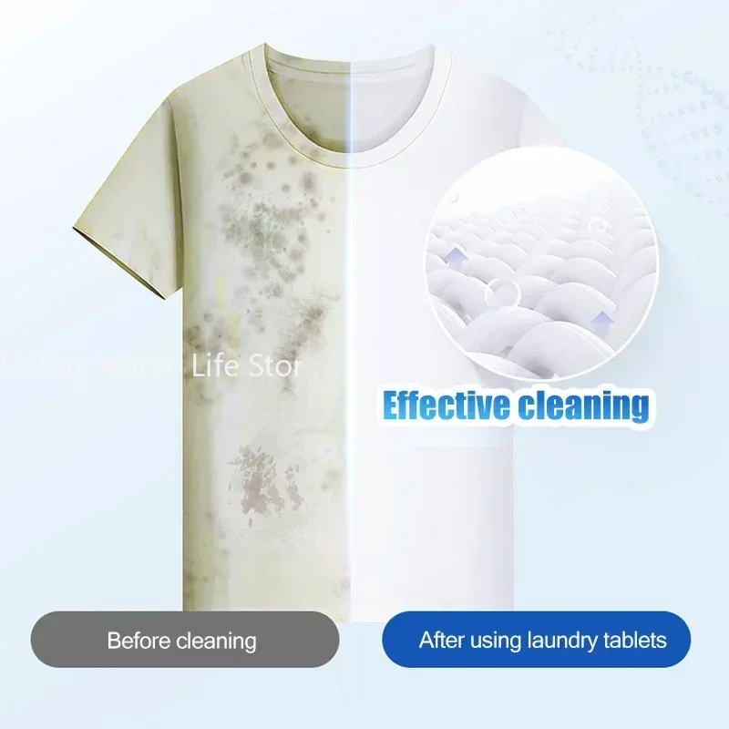30Pcs Laundry Tablets Underwear Children's Clothing Laundry Soap Concentrated Washing Powder Detergent For Washing Machines - Image 3