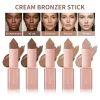 3D Bronzer Contour Stick Face Makeup Lasting Smooth Contour Bronzing & Contouring 2 IN 1 Creamy Bronze Stick Cosmetics 5 Colors