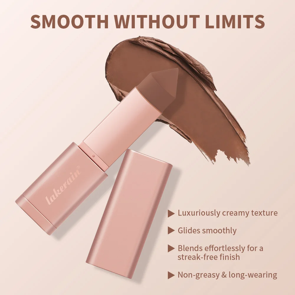 3D Bronzer Contour Stick Face Makeup Lasting Smooth Contour Bronzing & Contouring 2 IN 1 Creamy Bronze Stick Cosmetics 5 Colors - Image 4