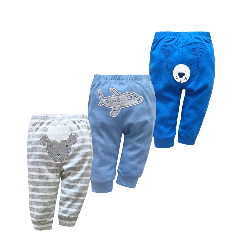 3PCS/LOT Newborn Baby Pants 3-24M Spring Autumn Baby Leggings Cotton Infant Boys Pants Unisex Girls PP Trousers Kids Clothing - Image 3