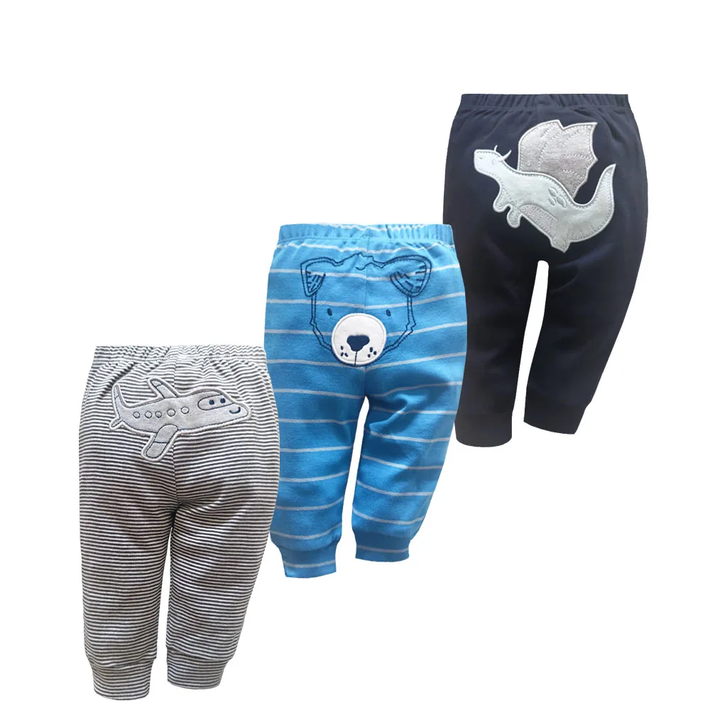 3PCS/LOT Newborn Baby Pants 3-24M Spring Autumn Baby Leggings Cotton Infant Boys Pants Unisex Girls PP Trousers Kids Clothing - Image 2