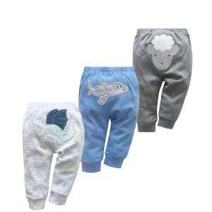 3PCS/LOT Newborn Baby Pants 3-24M Spring Autumn Baby Leggings Cotton Infant Boys Pants Unisex Girls PP Trousers Kids Clothing