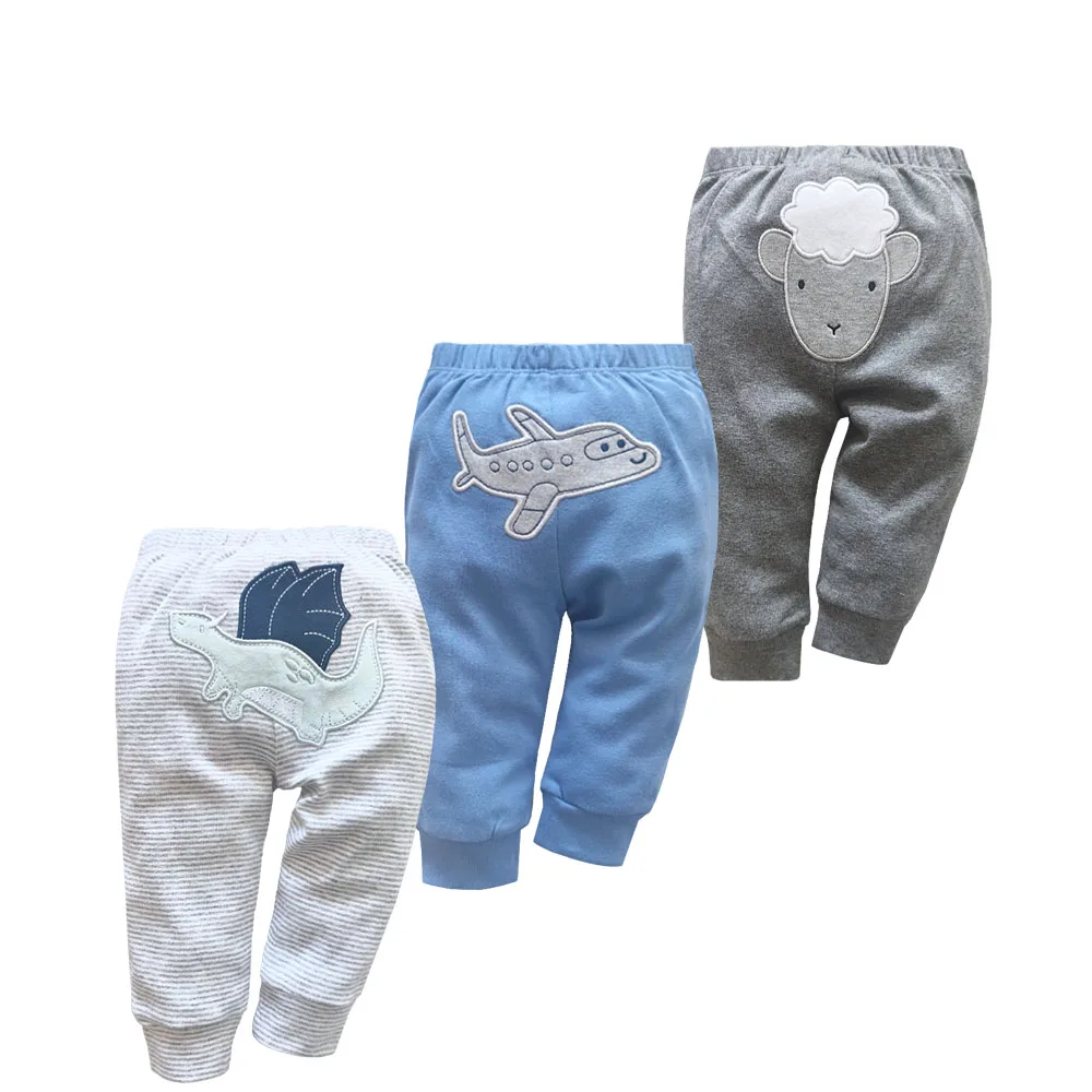 3PCS/LOT Newborn Baby Pants 3-24M Spring Autumn Baby Leggings Cotton Infant Boys Pants Unisex Girls PP Trousers Kids Clothing