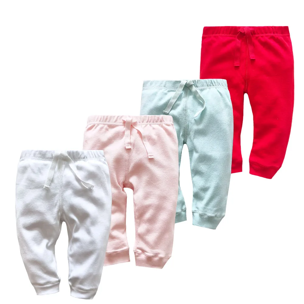4PCS/LOT Newborn Baby Pants 3-24M Spring Autumn Baby Leggings Cotton Infant Boys Pants Unisex Girls PP Trousers Kids Clothing - Image 3