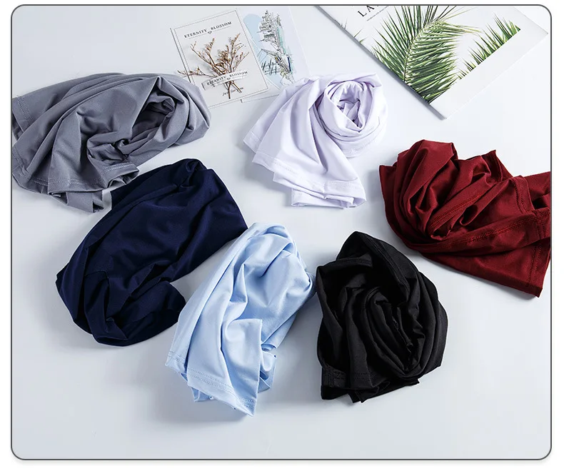 4Pcs Summer Ice Silk Men T-Shirt Vest Men's No Trace Sports Short Sleeve T-shirt Solid V-neck Tees Quick Dry Shirt Tops Fitness - Image 5